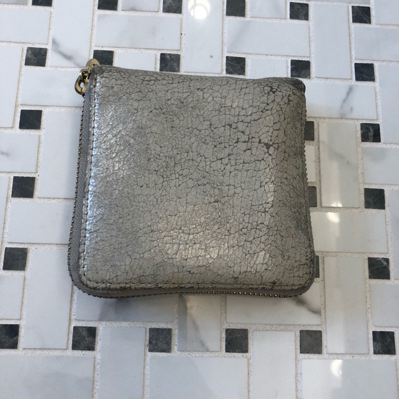Tory Burch Metallic Leather zip wallet - Picture 3 of 6